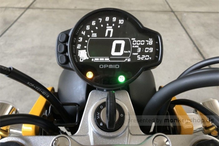 OPMID OP-Multimeter Kombi Instrument Tachometer Drehzahlmesser f. Monkey 125 JB03