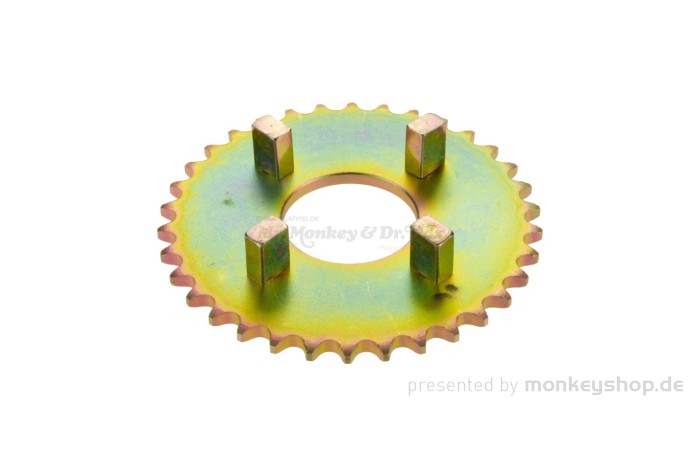 Kettenrad 34T Dax CY ZB XL SS 50 CUB Chaly hinten