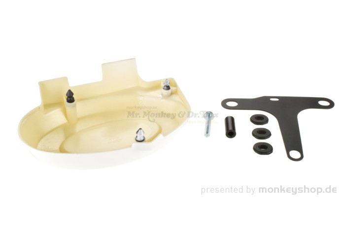 Seitendeckel weiß rechts inkl. Aufnahme f. Monkey 50