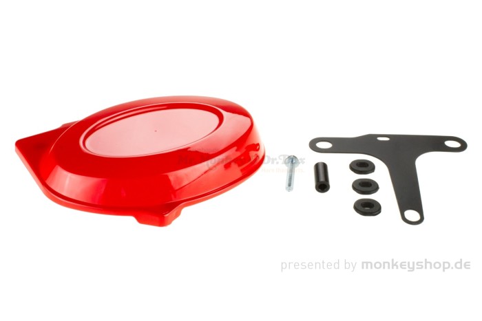 Seitendeckel rot rechts inkl. Aufnahme f. Monkey 50