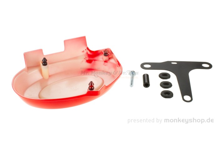 Seitendeckel rot rechts inkl. Aufnahme f. Monkey 50
