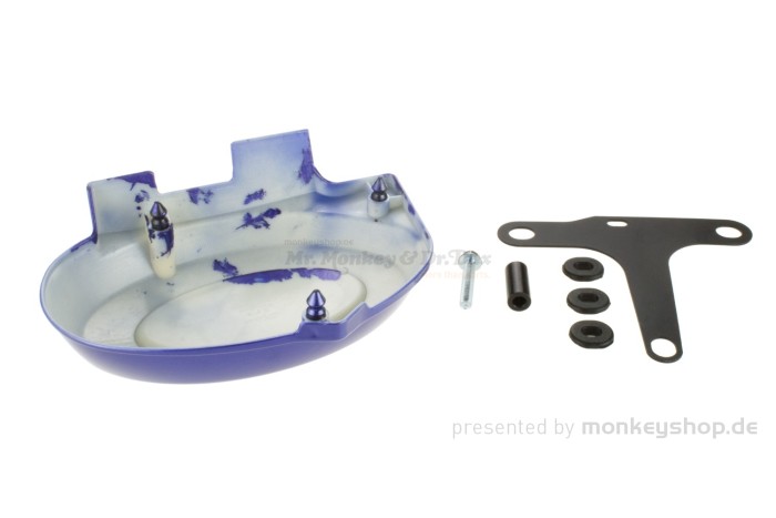 Seitendeckel blau rechts inkl. Aufnahme f. Monkey 50