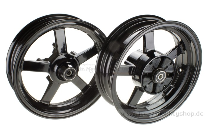 Felgen Satz Aluminium schwarz 12" f. Monkey 125