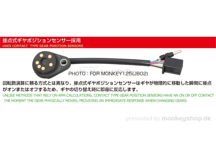 Kitaco Ganganzeige + LED Drehzahlmesser f. Monkey 125 JB02