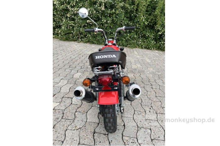 Honda Monkey Z50 rot 108cc + OVER 1in2 Auspuff LEGAL Motorradzulassung