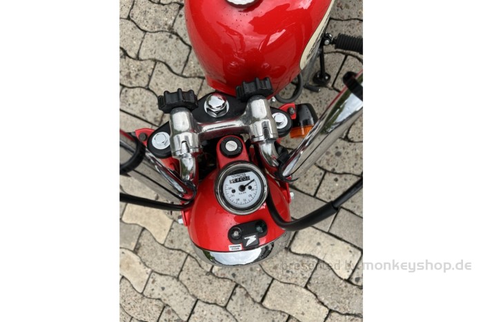 Honda Monkey Z50 rot 108cc + OVER 1in2 Auspuff LEGAL Motorradzulassung