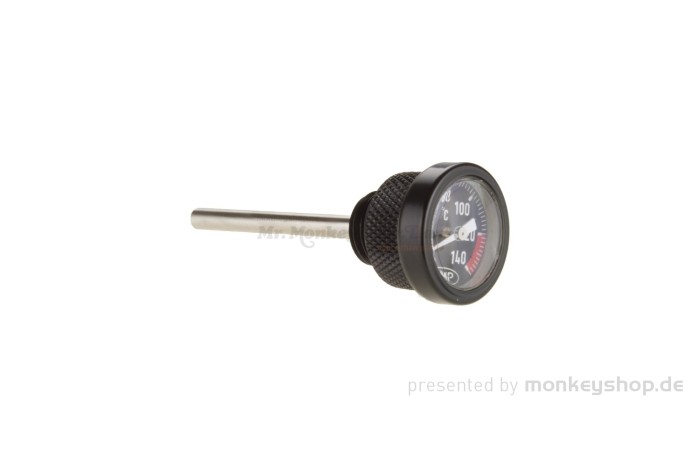 Öltemperatur Anzeige Aluminium schwarz f. Monkey 50 + Gorilla + Dax + SS50 + CB CY XL 50 + MSX JC61 2013 - 2016