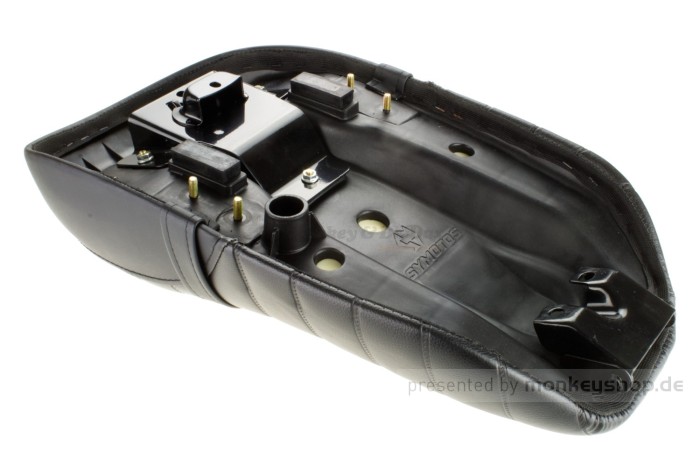 Sitzbank schwarz Tuck-Roll f. Dax 6V + Dax 12V + Replika