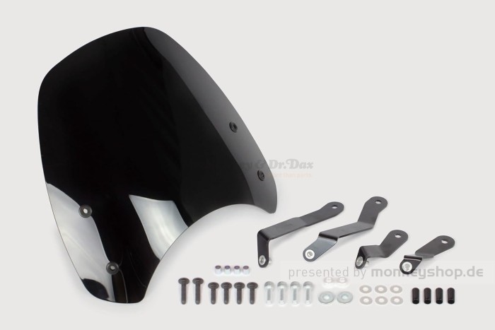 Takegawa Windshield Meter Visor smoke f. Monkey 125 + Dax 125