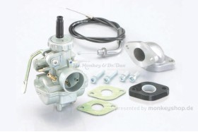Kitaco Keihin PC20 Vergaser + Gaszug + Ansaugstutzen f. Monkey + Gorilla (Made in Japan)