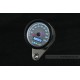 Daytona "VELONA60-WP" Tachometer 200 KM/H MPH m. Kontrollanzeigen, weiße LED, weißes Ziffernblatt, schwarzes Gehäuse