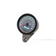 Daytona "VELONA60-WP" Tachometer 200 KM/H MPH m. Kontrollanzeigen, weiße LED, weißes Ziffernblatt, schwarzes Gehäuse