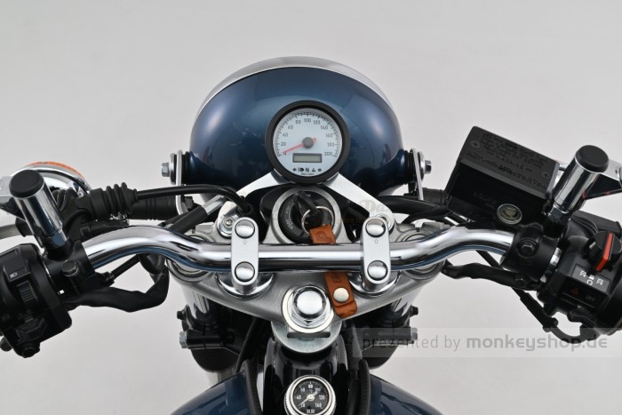 Daytona "VELONA60-WP" Tachometer 200 KM/H MPH m. Kontrollanzeigen, weiße LED, weißes Ziffernblatt, schwarzes Gehäuse
