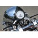 Daytona "VELONA60-WP" Tachometer 200 KM/H MPH m. Kontrollanzeigen, weiße LED, weißes Ziffernblatt, schwarzes Gehäuse