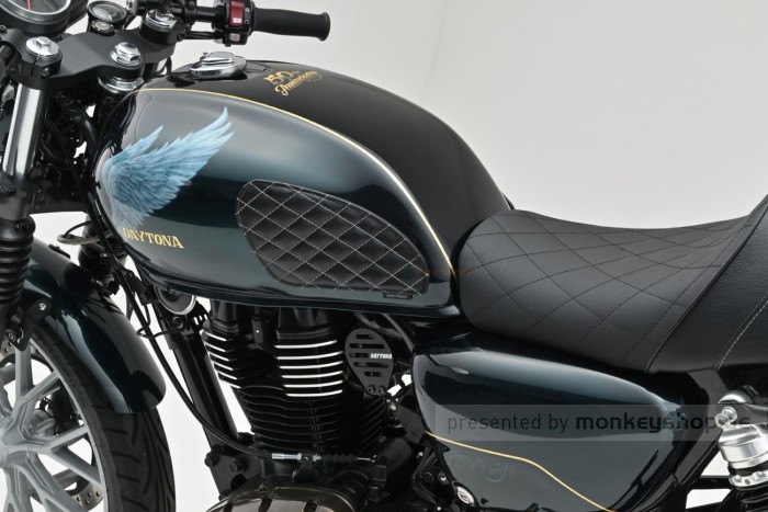 Daytona Kunstleder Kniekissen Tankpad Kniepad Paar Set f. GB350 GB350S