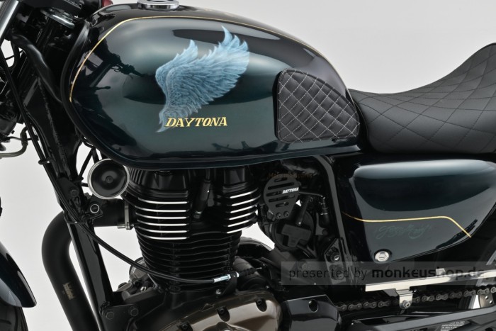 Daytona Kunstleder Kniekissen Tankpad Kniepad Paar Set f. GB350 GB350S