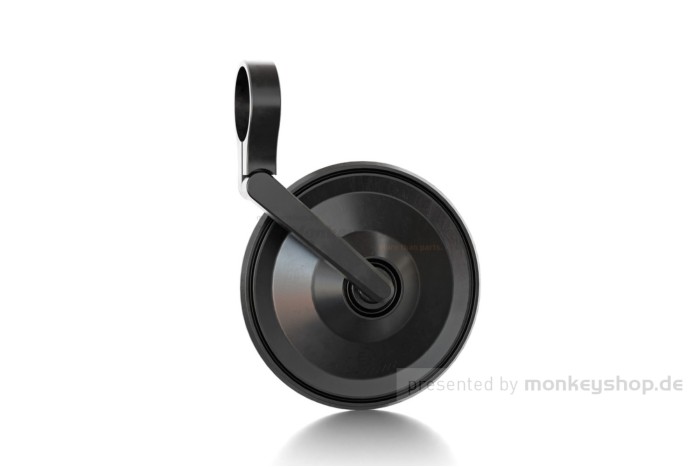 Shin Yo Circula-S Lenkerenden Spiegel Aluminium schwarz kurz