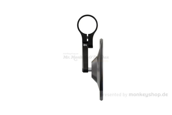 Shin Yo Circula-S Lenkerenden Spiegel Aluminium schwarz kurz