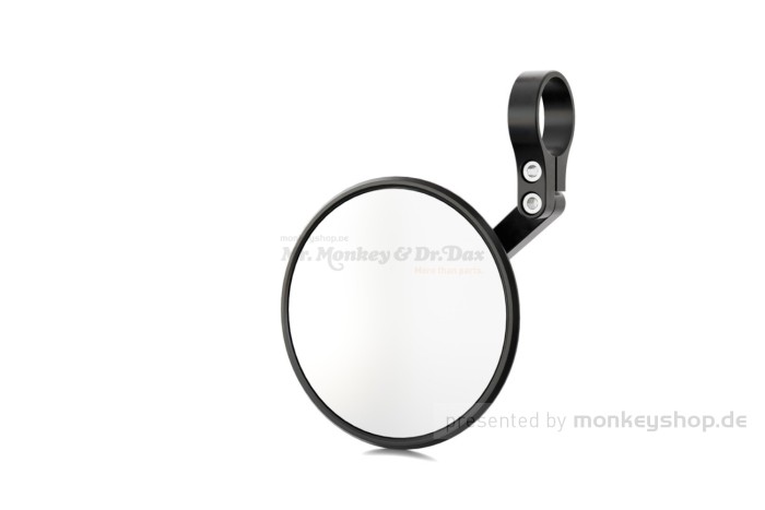 Shin Yo Circula-S Lenkerenden Spiegel Aluminium schwarz kurz