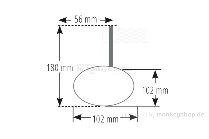 Highsider Pro Montana Lenkerenden Spiegel Aluminium CNC chrom