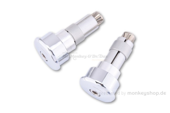 Highsider Pro CURVE Lenkergewichte Lenkerenden Aluminium chrom