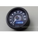 Daytona Velona 60 Tachometer 200 km/h schwarz mit weißer LED Beleuchtung