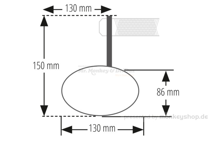 Shin Yo "BOOSTER 2" Lenkerenden Spiegel Aluminium schwarz kurz