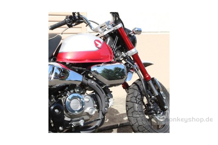 Luftfilter Gehäuse Cover Deckel Set chrom selbstklebend 2 Stk. f. Monkey 125