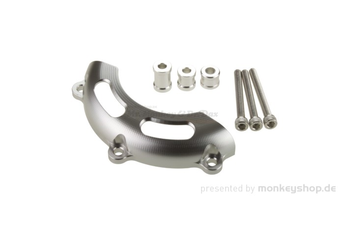 Schutz Abdeckung Aluminium CNC silber f. Zündungsdeckel Monkey 125 JB02 + MSX 125 JC61 JC75