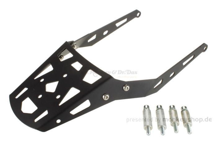 Gepäckträger hinten schwarz Stahl f. MSX 125 GROM JC92