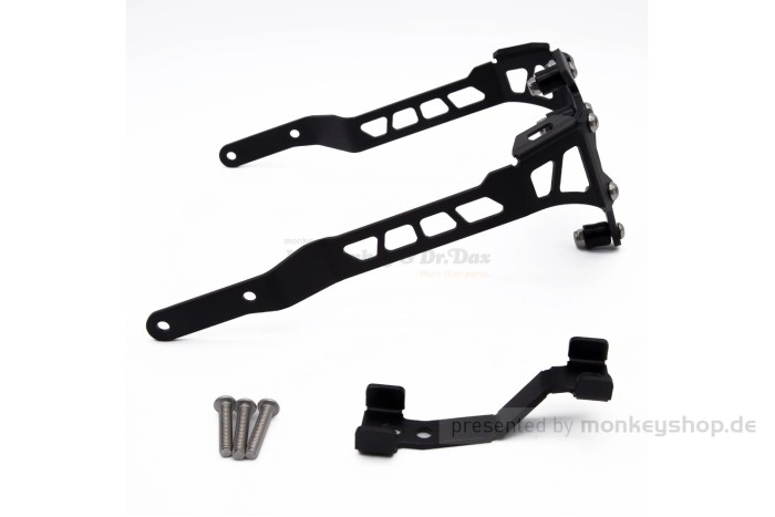 Schutzblech Tieferlegung Down Fender Kit Aluminium schwarz f. Monkey 125