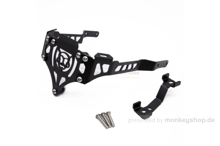 Schutzblech Tieferlegung Down Fender Kit Aluminium schwarz f. Monkey 125