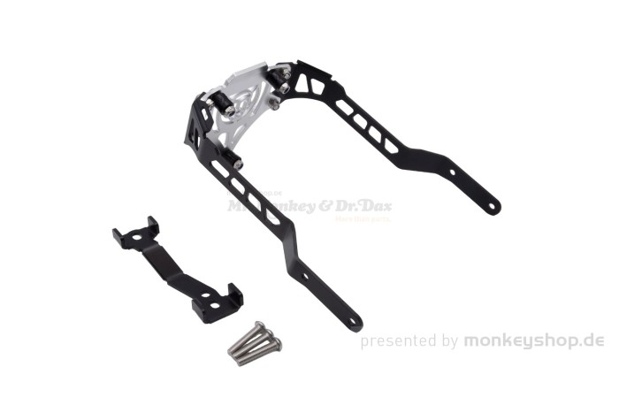 Schutzblech Tieferlegung Down Fender Kit Aluminium schwarz silber f. Monkey 125