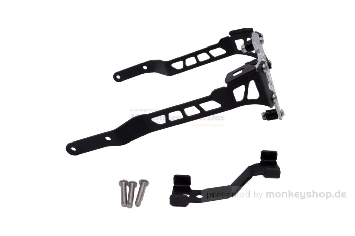 Schutzblech Tieferlegung Down Fender Kit Aluminium schwarz silber f. Monkey 125