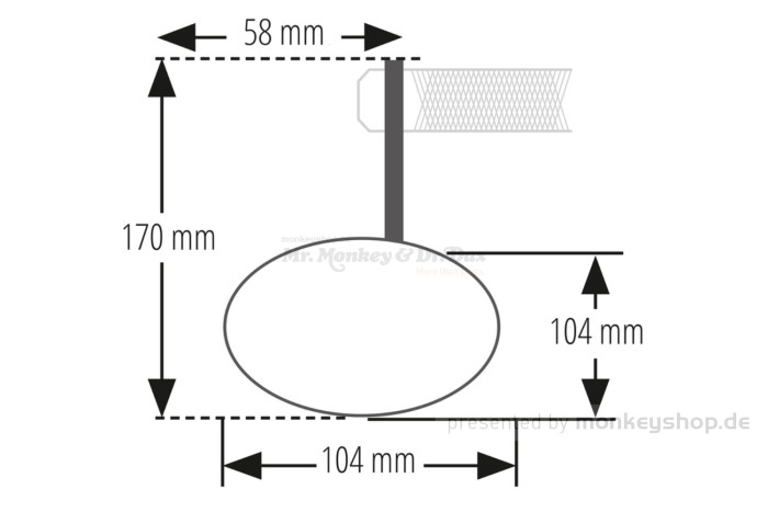 Shin Yo "Circula-S" Lenkerenden Spiegel Set schwarz lang f. Dax 125