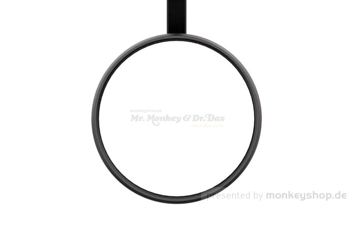 Shin Yo "Circula-S" Lenkerenden Spiegel Set schwarz lang f. Dax 125