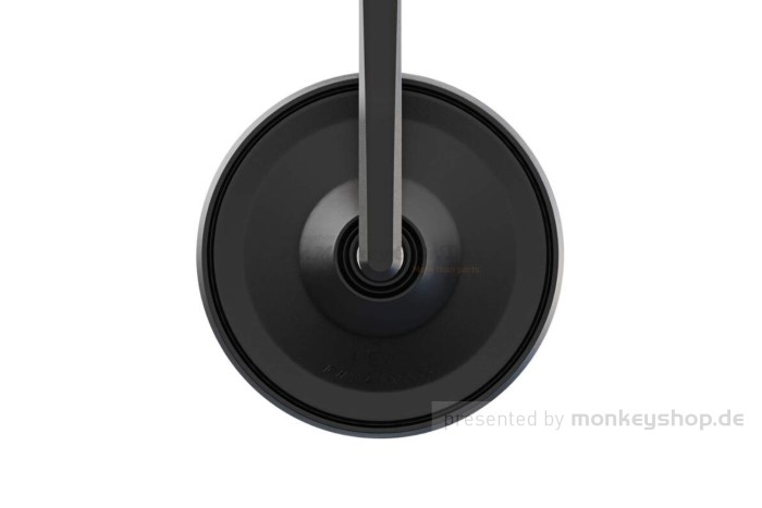 Shin Yo "Circula-S" Lenkerenden Spiegel Set schwarz lang f. Dax 125