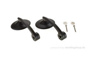 Highsider Pro "Montana Blast EVO" Lenkerenden Spiegel Set Aluminium schwarz f. MSX + Monkey 125