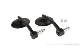 Highsider Pro "Montana Blast EVO" Lenkerenden Spiegel Set Aluminium schwarz f. Dax 125