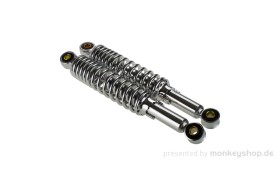 Stoßdämpfer Paar 280 mm Chrom f. Monkey + Gorilla