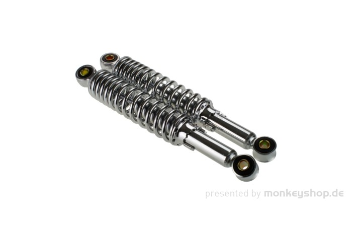 Stoßdämpfer Paar 280 mm Chrom f. Monkey + Gorilla