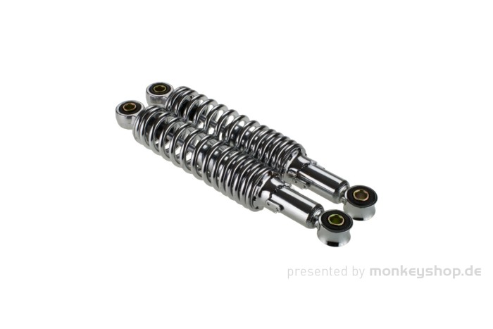 Stoßdämpfer Paar 260 mm Chrom f. Monkey + Gorilla