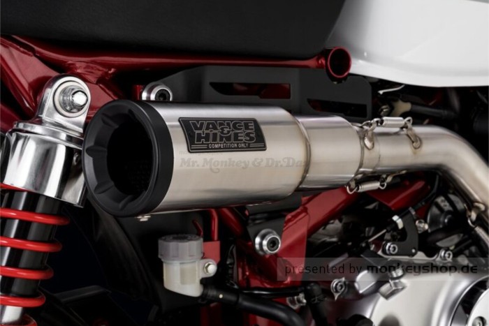 Vance & Hines Hi-Output Slip-On Auspuffanlage Edelstahl obenliegend f. Monkey 125 JB02 JB03
