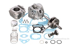 Kitaco NEW STD Aluminium Big Bore Kit 108cc mit Zylinderkopf + Nockenwelle + Kurbelwelle f. Monkey 12V + Gorilla 12V + Dax 12V
