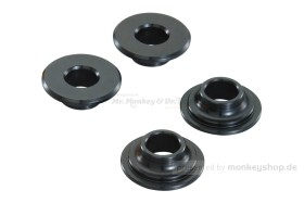 Kitaco Lagerschalen Lenker Aluminium CNC schwarz f. Monkey 125 + MSX 125 + Dax 125