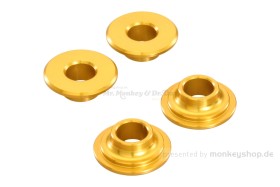 Kitaco Lagerschalen Lenker Aluminium CNC gold f. Monkey 125 + MSX 125 + Dax 125