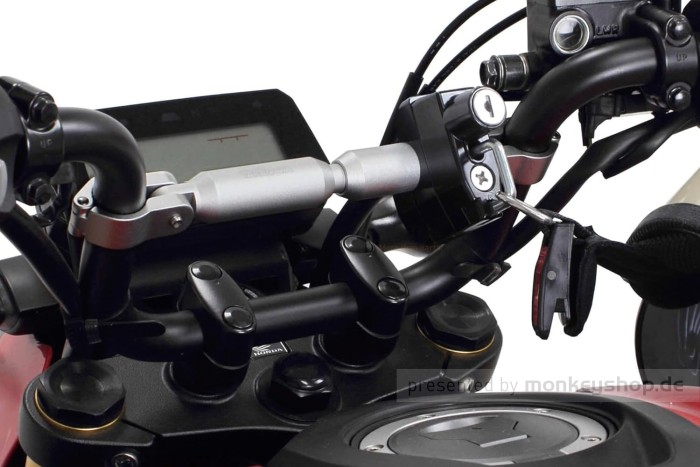 Takegawa Lenkerstrebe gestrahlt silber 159 - 242 mm ø22.2