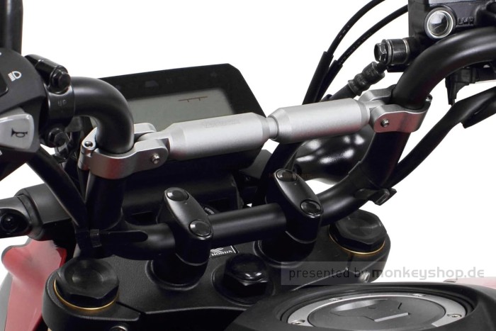 Takegawa Lenkerstrebe gestrahlt silber 159 - 242 mm ø22.2