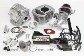 Takegawa SuperHead+R 4-Ventil Kopf + 145cc Zylinder Kit + Fi-Con Type-X + N-10 Nockenwelle + Drosselklappe f. Dax 125 JB04 JB06