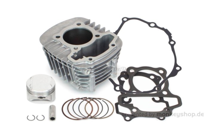 Takegawa Zylinderkit 145cc 4-Ventil silber f. Superhead+R 4V Monkey 125 JB03 JB05 + Dax 125 JB04 JB06 + MSX JC92